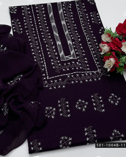 Gulnaar – Hand Embroidered Lawn Suit