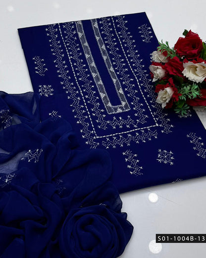 Gulnaar – Hand Embroidered Lawn Suit