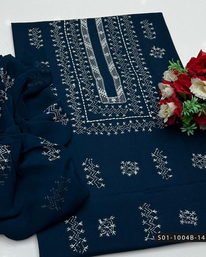 Gulnaar – Hand Embroidered Lawn Suit