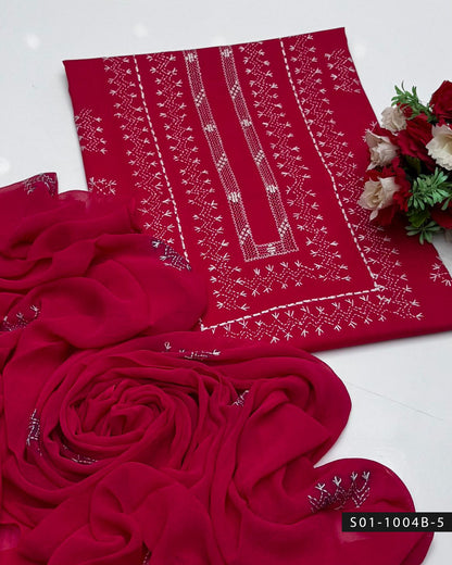 Gulnaar – Hand Embroidered Lawn Suit