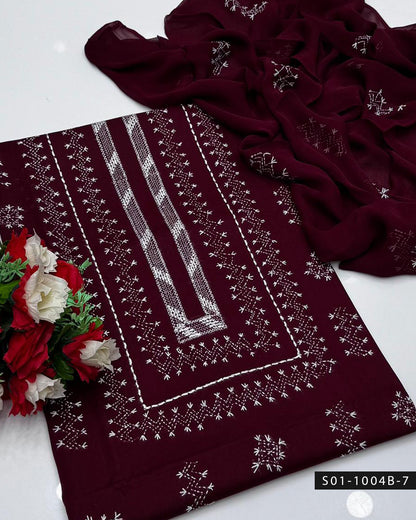 Gulnaar – Hand Embroidered Lawn Suit