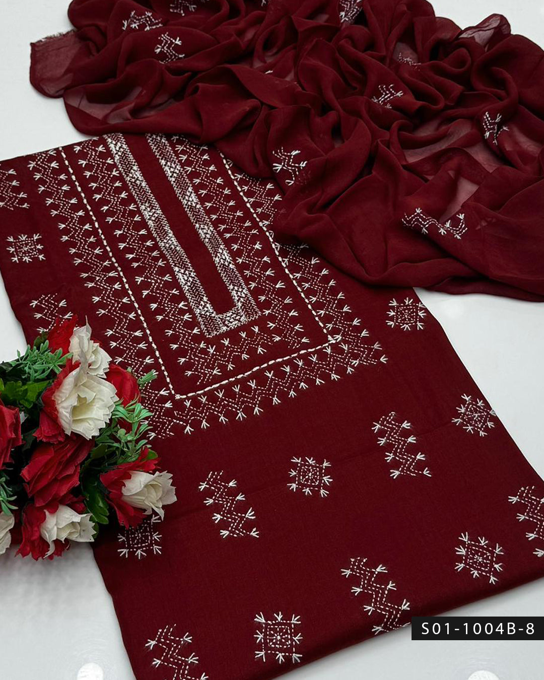Gulnaar – Hand Embroidered Lawn Suit