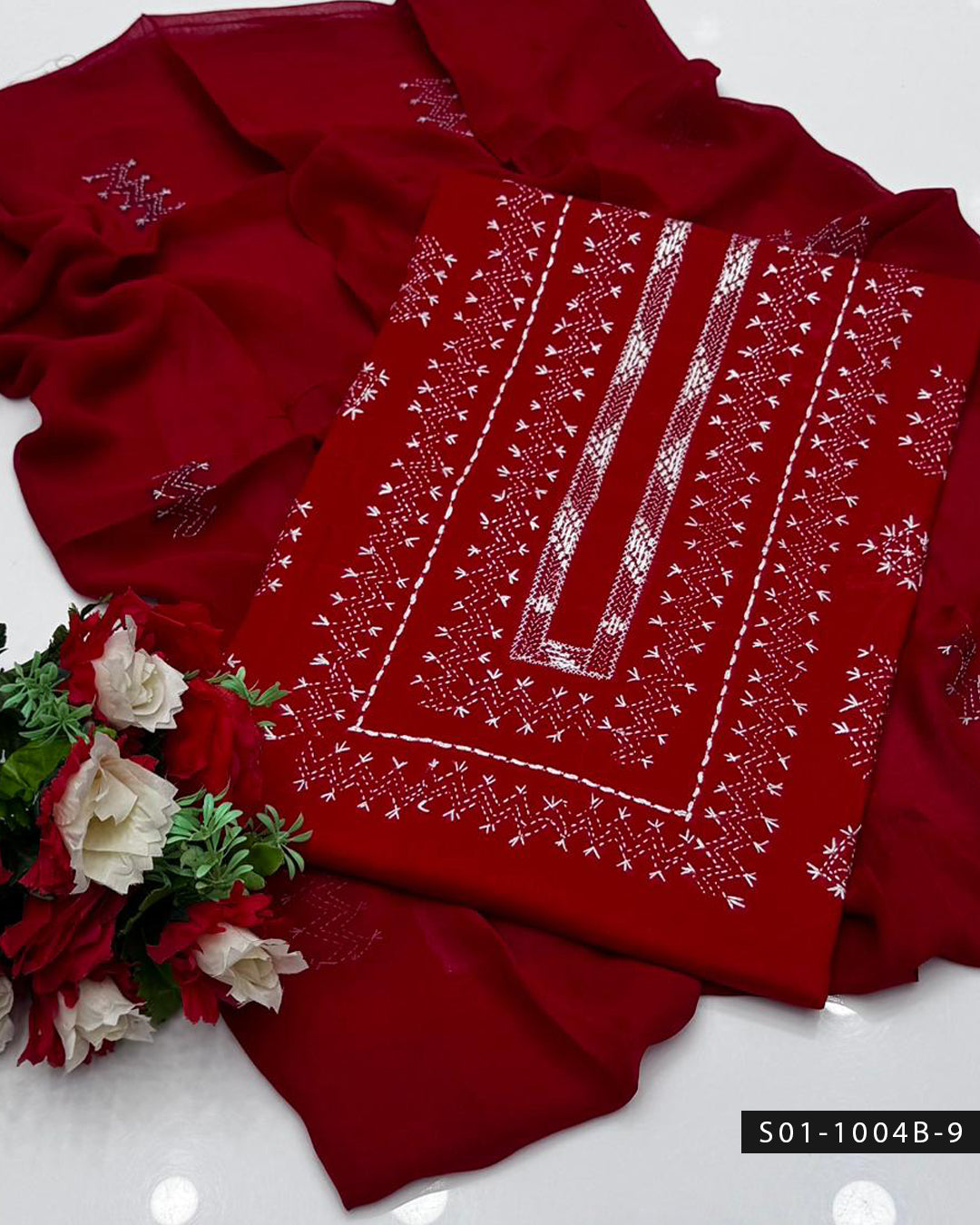 Gulnaar – Hand Embroidered Lawn Suit